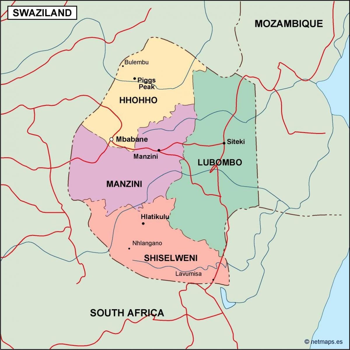 Kart Свазиленда