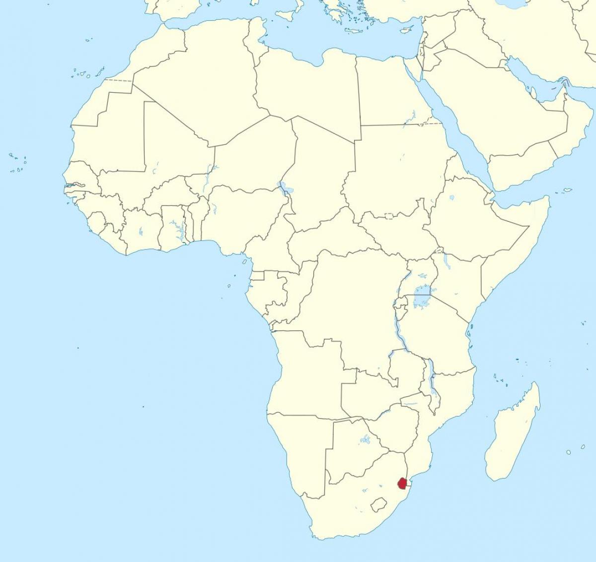 Kart Svazilend Afrikanın